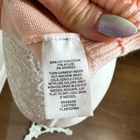 Leith Peach 3/4 Sweater Sz. S - Picture 4 of 4